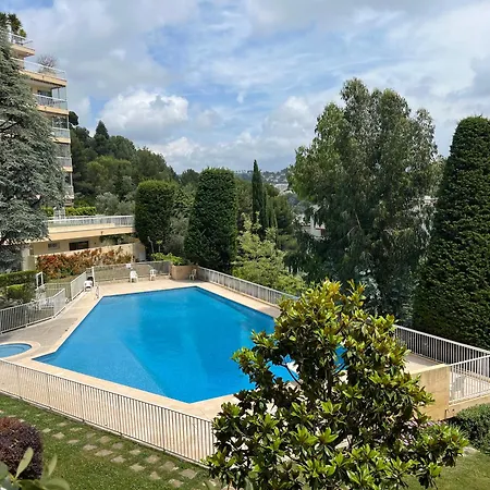 F1 Au Calme Dans La Verdure, Terrasse, Piscine Et Parking Nizza Exterior foto